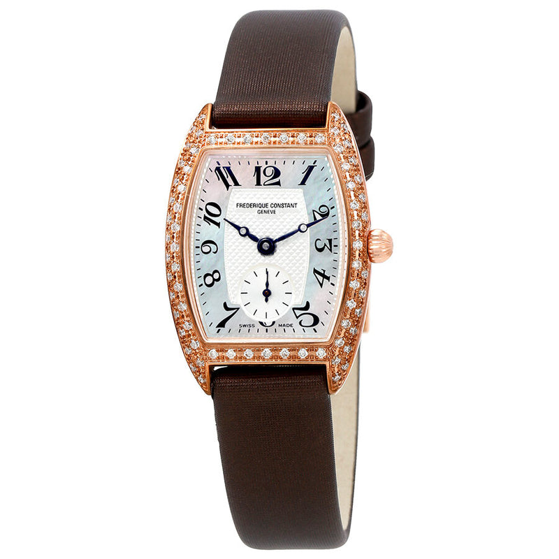 Frederique Constant Art Deco Mother of Pearl Diamond Ladies Watch 235APW1TPV24#FC-235APW1TPV24 - Watches of America