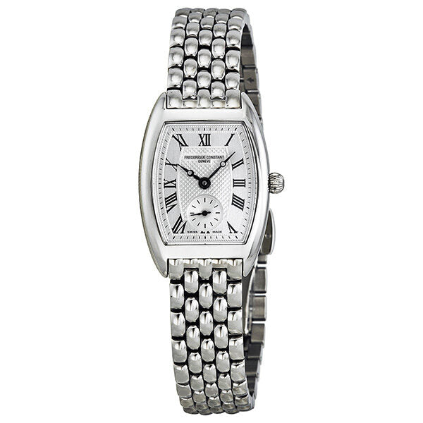 Frederique Constant Art Deco Silver Guilloche Ladies Watch #235M1T26B - Watches of America