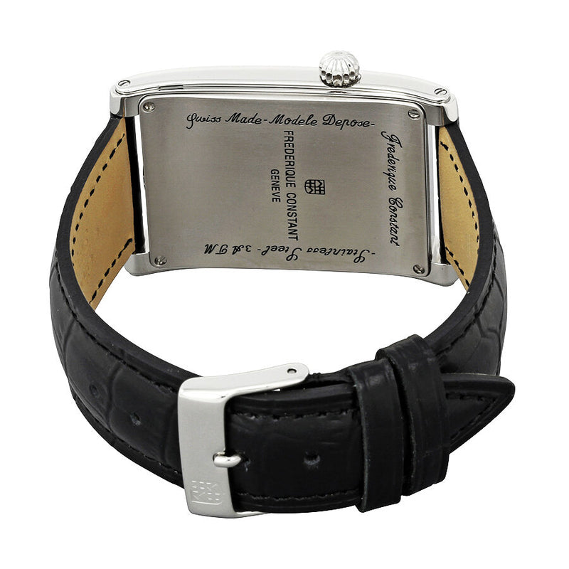 Frederique Constant Carree Silver Dual Time Dial Men's Watch #FC-205MS4C26 - Watches of America #3