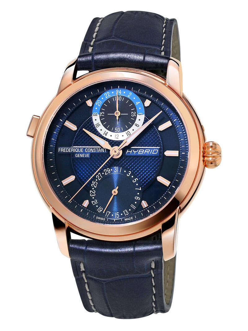 Frederique Constant Classic Hybrid Automatic Blue Dial Men's Watch #FC-750N4H4 - Watches of America