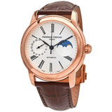 Frederique Constant Classic Moonphase Automatic Silver Dial Men's Watch #FC-712MS4H4 - Watches of America