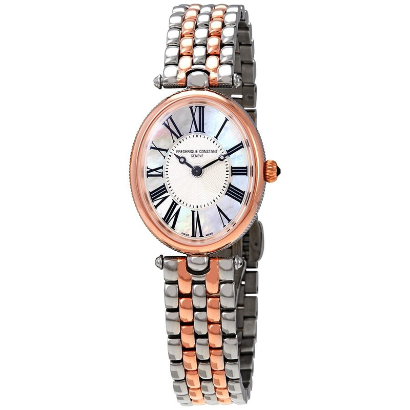 Frederique Constant Classics Art Deco Quartz White Mother of Pearl Dial Ladies Watch #FC-200MPW2V2B - Watches of America