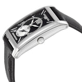 Frederique Constant Classics Carree Black Dial Black Leather Strap #FC-325BS4C26 - Watches of America #2