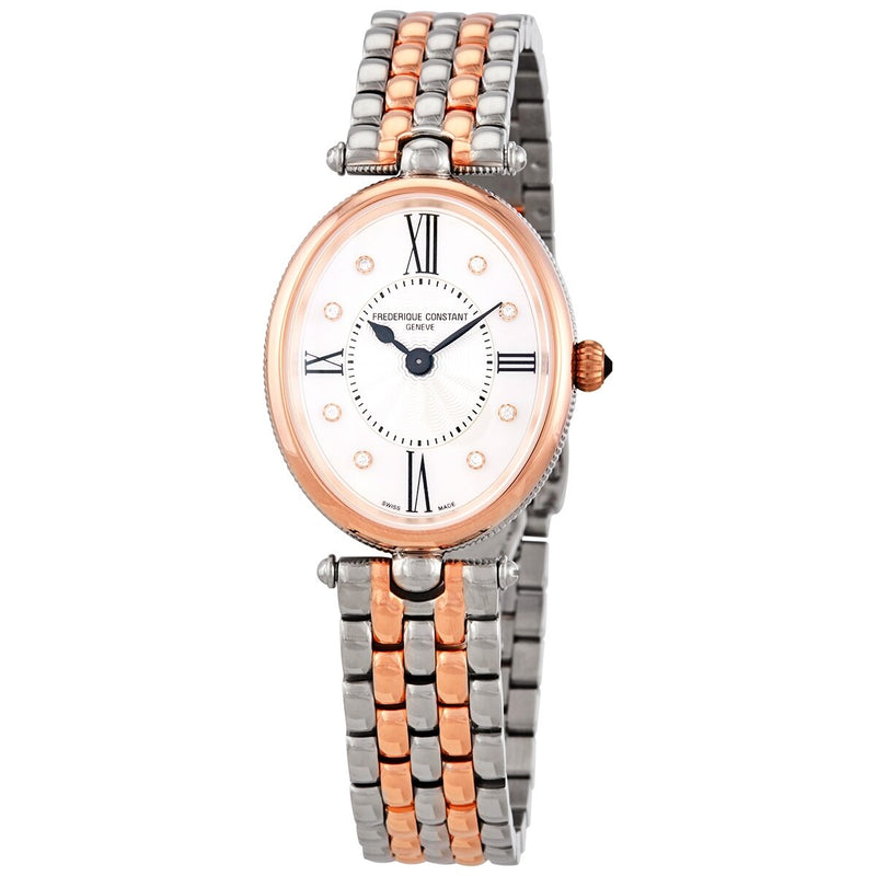 Frederique Constant Classics Quartz Diamond White Dial Ladies Watch #FC-200RMPW2V2B - Watches of America