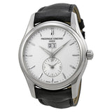 Frederique Constant Clear Vision Automatic White Dial Black Leather Men's Watch #FC-325S6B6 - Watches of America
