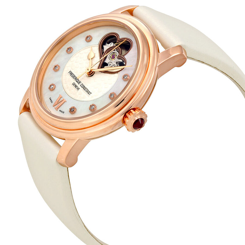 Frederique Constant Double Heart Beat Mother of Pearl Dial Ladies Watch 310DHB2P4#FC-310DHB2P4 - Watches of America #2