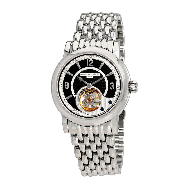 Frederique Constant Heart Beat Black and Silver Dial Men's Watch #FC-930ABS4H6B - Watches of America