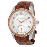 Frederique Constant Maxime White Dial Ladies Watch #FC-700MPWD3MDZ9-BR - Watches of America