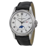 Frederique Constant Runabout Moonphase White Dial Black Leather Men's Watch #FC-330RM6B6 - Watches of America