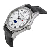 Frederique Constant Runabout Moonphase White Dial Black Leather Men's Watch #FC-330RM6B6 - Watches of America #2
