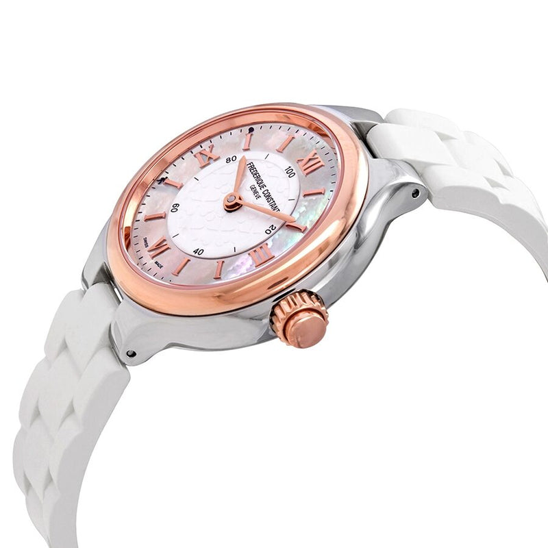Frederique Constant Silver Mother of Pearl Dial Ladies Horological Smartwatch #FC-281WH3ER2 - Watches of America #2