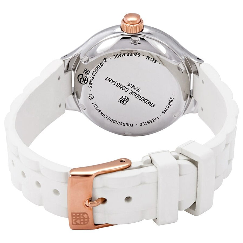 Frederique Constant Silver Mother of Pearl Dial Ladies Horological Smartwatch #FC-281WH3ER2 - Watches of America #3