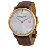 Frederique Constant Slim Line Automatic Silver Dial Men's Watch 306V4STZ9#FC-306V4STZ9 - Watches of America