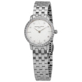 Frederique Constant Slimline Quartz Diamond White Dial Ladies Watch #FC-200STDSD6B - Watches of America