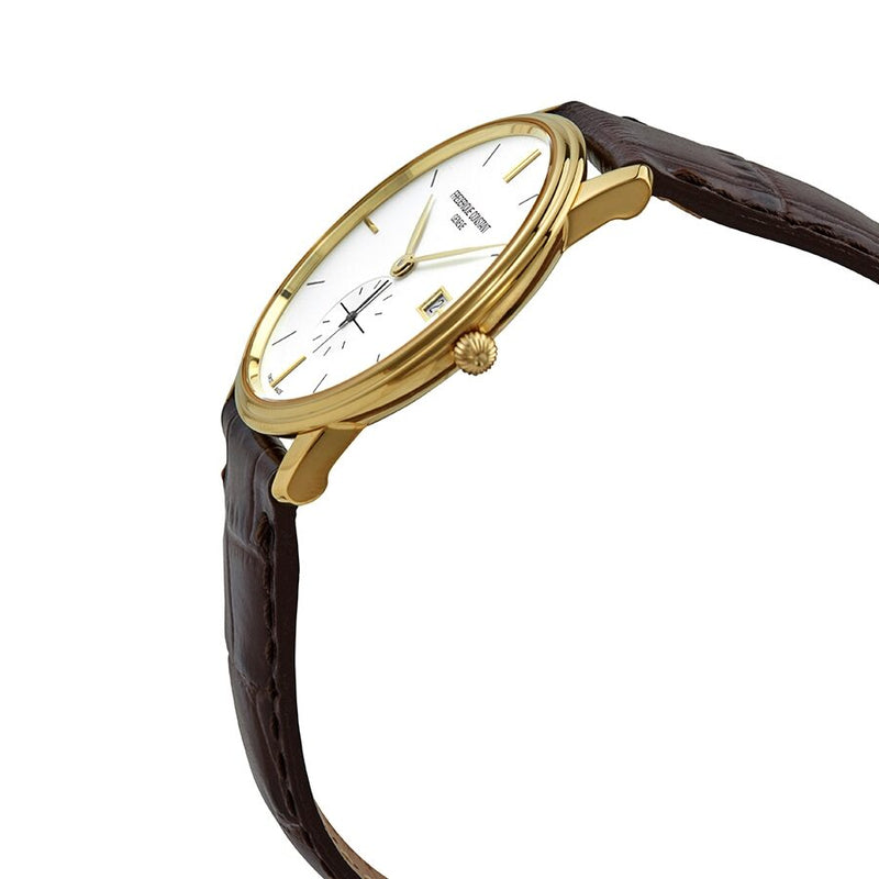 Frederique Constant Slimline Quartz White Dial Watch #FC-245V4S5 - Watches of America #2