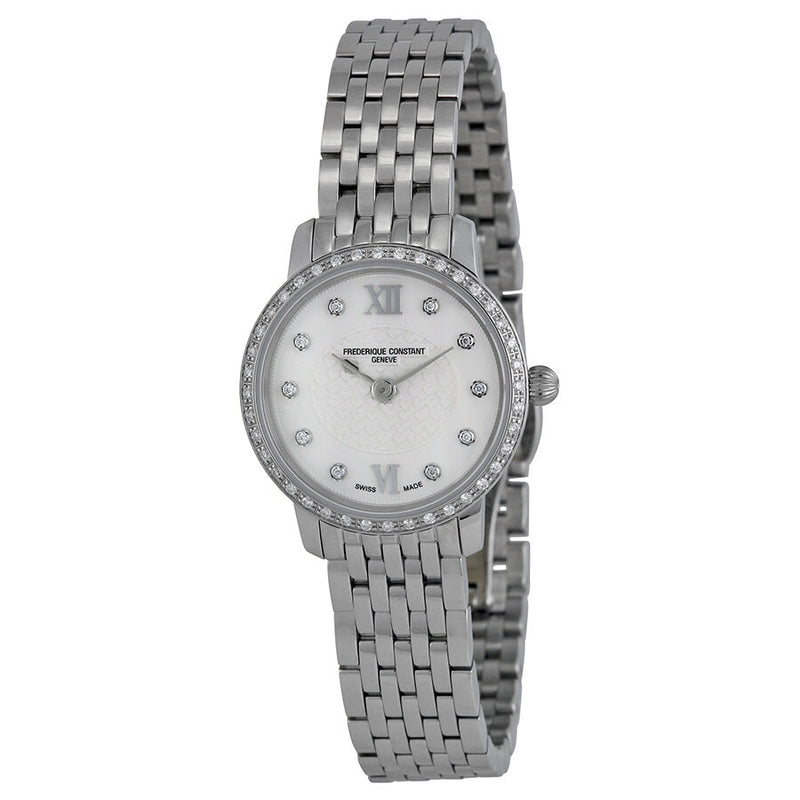 Frederique Constant Stainless Steel Slim Line Diamond Ladies Watch 200WHDSD6B#FC-200WHDSD6B - Watches of America