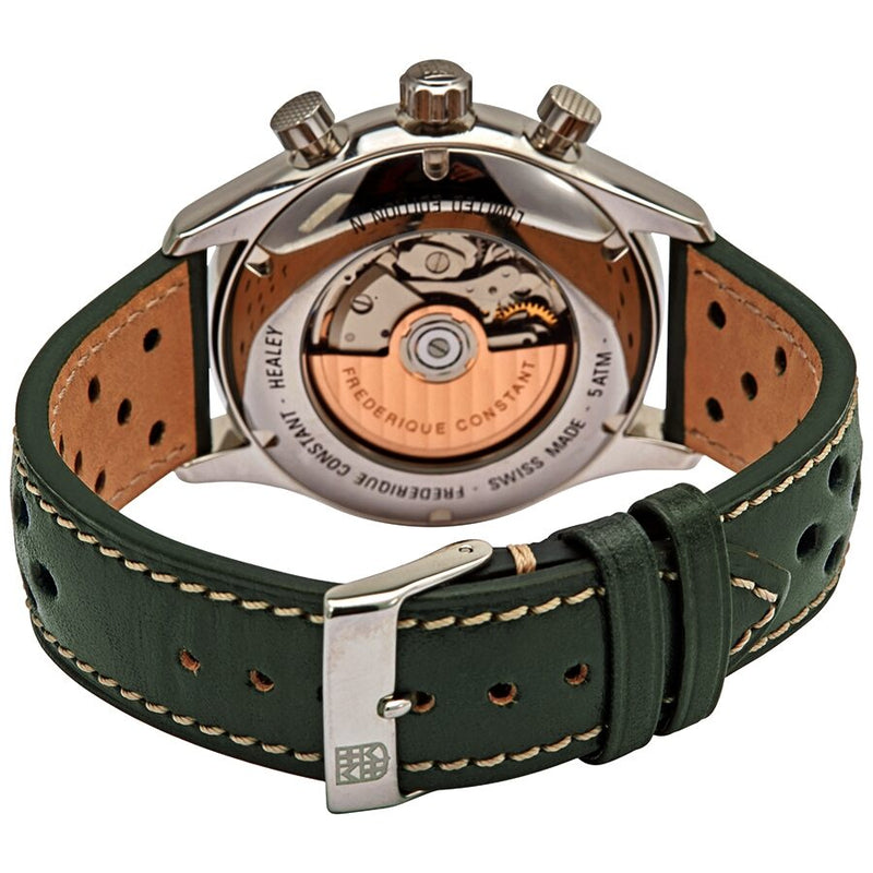 Frederique Constant Vintage Rally Healey Chronograph Automatic Green Dial Men's Watch #FC-397HGR5B6 - Watches of America #3