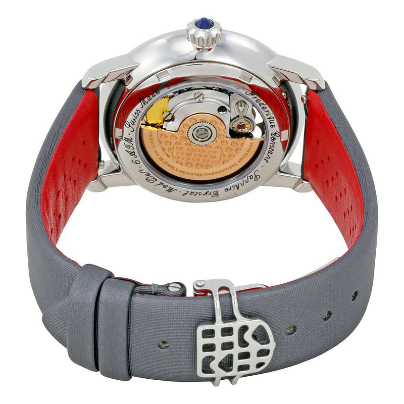 Frederique Constant World Heart Federation Automatic White Dial Grey Strap Ladies Watch #FC-310WHF2P6 - Watches of America #3