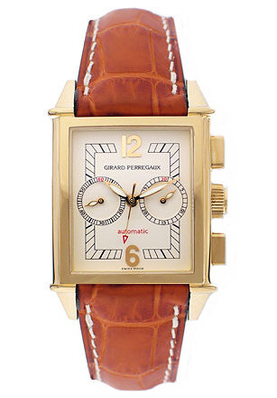 Girard Perregaux Vintage 1945 18kt Yellow Gold Tan Leather Men's Watch #25990-0-51-8178A - Watches of America