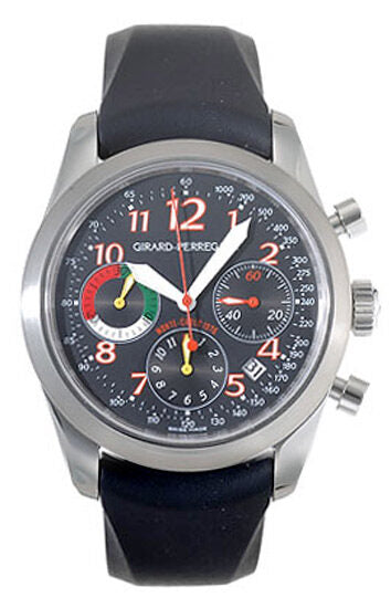 Girard Perregaux Sport Classique Stainless Steel Black Rubber Men's Watch #49540-11-611-FK6A - Watches of America