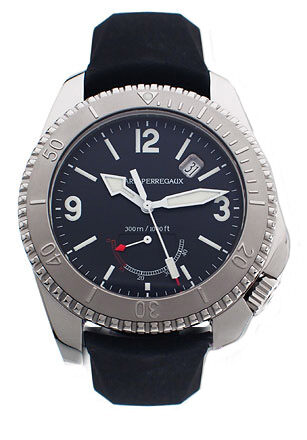 Girard Perregaux Seahawk II Stainless Steel Black Rubber Men's Watch #49900-0-11-6146 - Watches of America