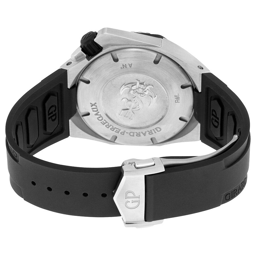 Girard Perregaux Sea Hawk Automatic Silver Dial Black Rubber Men s