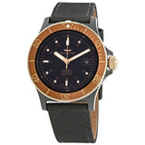 Glycine Combat Sub Automatic Black Dial Men's Nylon Watch #GL0093 - Watches of America