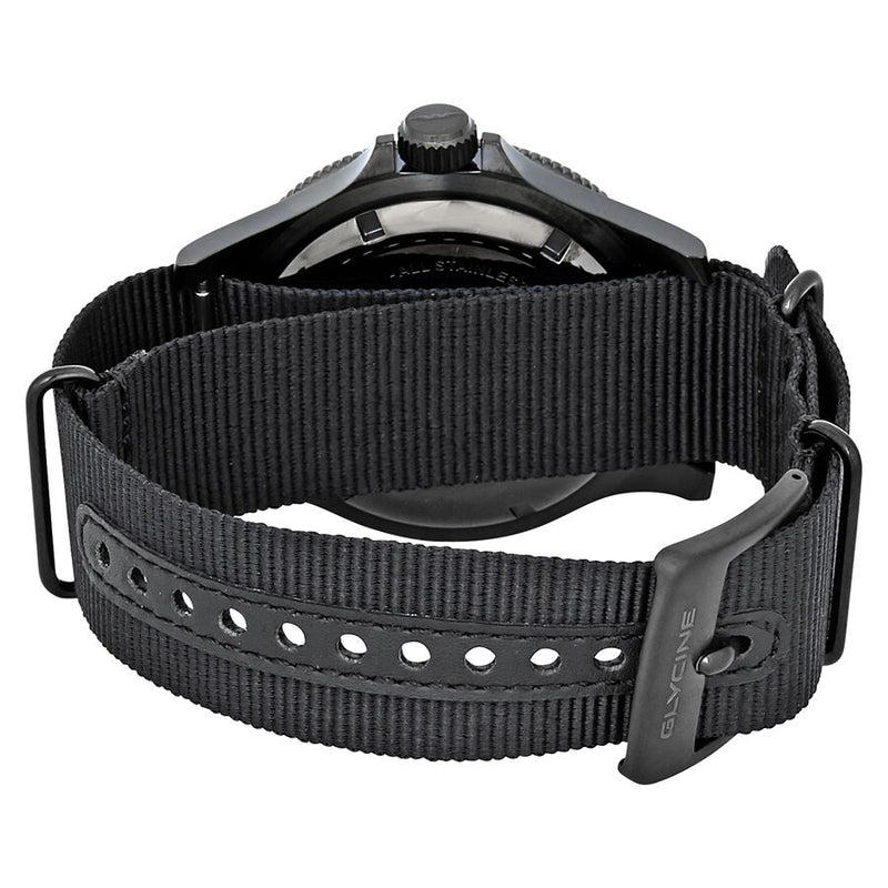 Glycine Combat SUB Automatic Black Dial Men's Nylon Watch #GL0098 - Watches of America #3