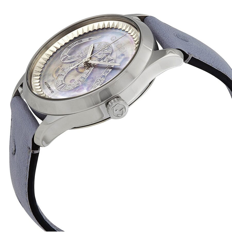 Gucci G-Timeless Automatic Transparent Mother of Pearl Dial Ladies Watch #YA1264113 - Watches of America #2