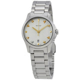 Gucci G-Timeless Silver Dial Stainless Steel Ladies Watch #YA126572 - Watches of America