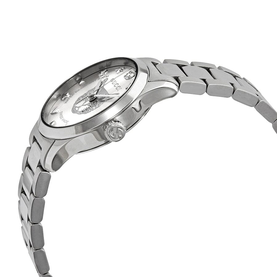 Gucci g timeless silver dial bracelet ladies watch hotsell