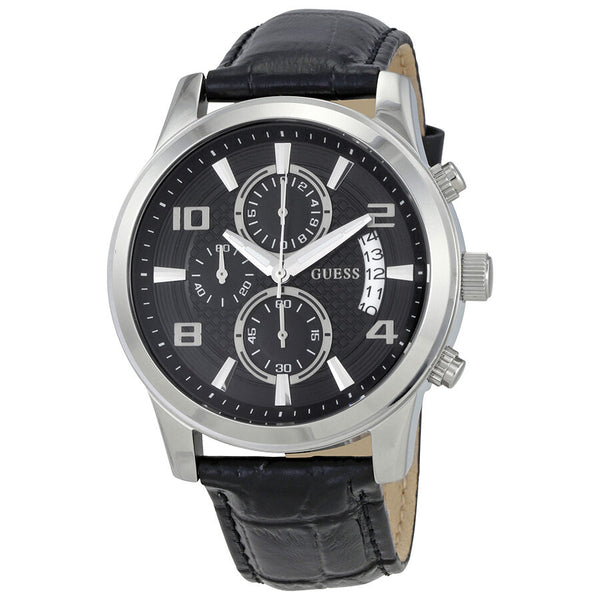 Guess Black Dial Men's Chronograph Watch W0076G1 - Watches of America