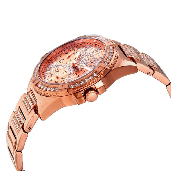 Guess Lady Frontier Quartz Crystal Rose Dial Ladies Watch #W1156L3 - Watches of America #2