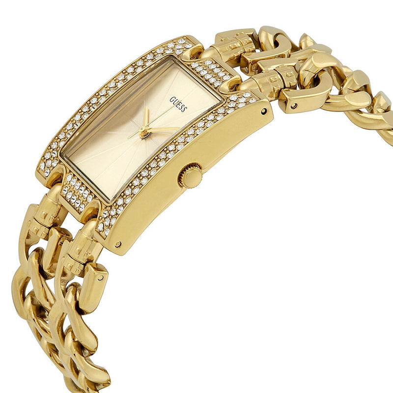 Guess Mod Gold Sunray Dial Ladies Bangle Watch W0072L1 - Watches of America #2