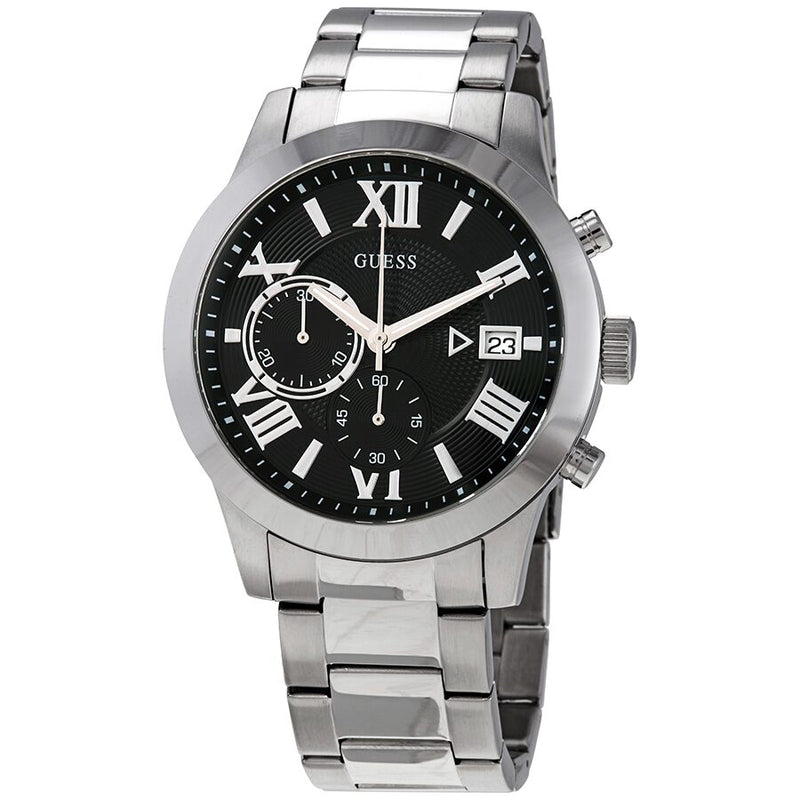 Guess Modern Classic Chronograph Quartz Black Dial Men's Watch W0668G3 - Watches of America