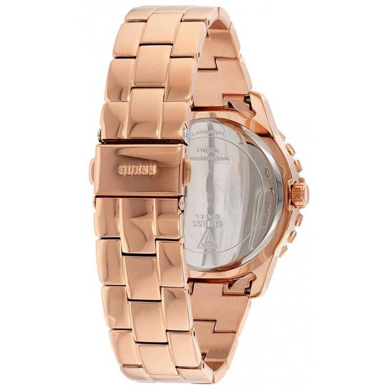 Guess Crystal Paved Rose Gold Ladies Watch#W0335L3 - Watches of America #4
