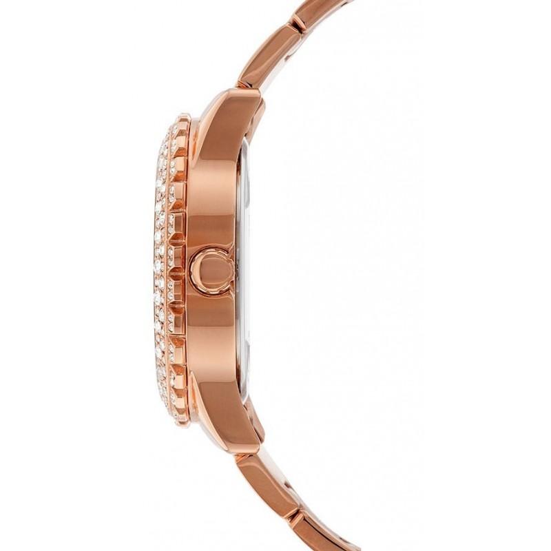 Guess Crystal Paved Rose Gold Ladies Watch#W0335L3 - Watches of America #3