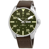 Hamilton Aviation Pilot Schott NYC Automatic Green Dial Men's Limited Edition Watch #H64735561 - Watches of America