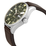 Hamilton Aviation Pilot Schott NYC Automatic Green Dial Men's Limited Edition Watch #H64735561 - Watches of America #2