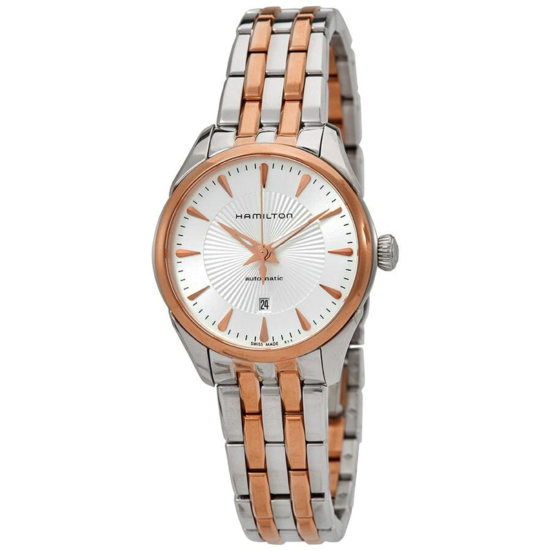 Hamilton Jazzmaster Automatic Silver Dial Ladies Two Tone Watch #H42225151 - Watches of America