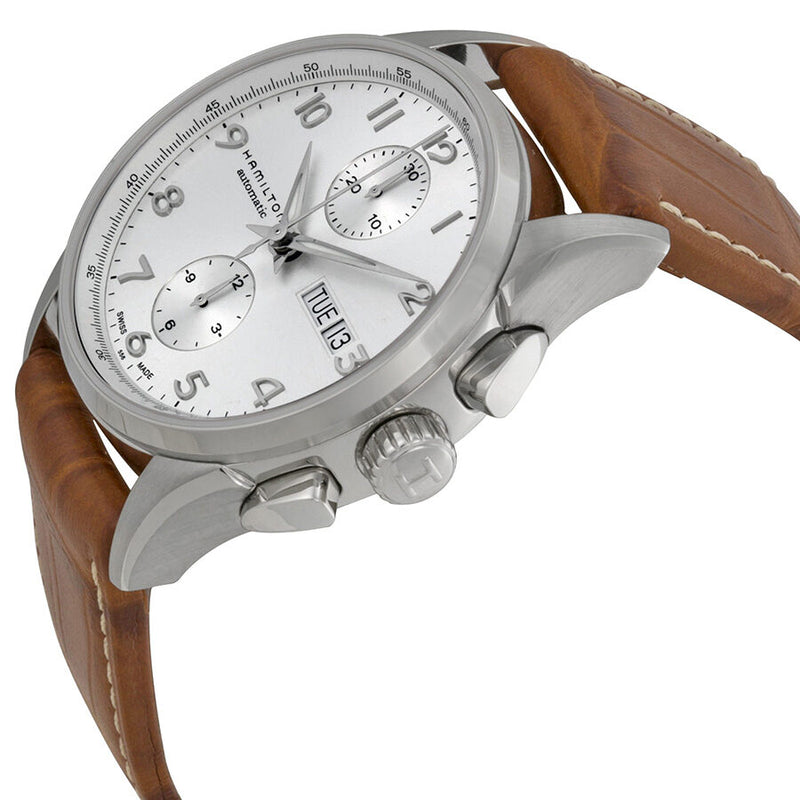 Hamilton Jazzmaster Maestro Silver Dial Brown Leather Men's Watch #H32576555 - Watches of America #2