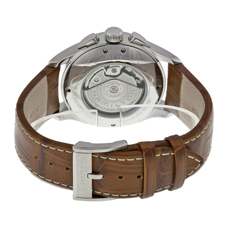 Hamilton Jazzmaster Maestro Silver Dial Brown Leather Men's Watch #H32576555 - Watches of America #3