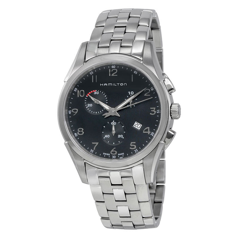 Hamilton Jazzmaster Thinline Chronograph Black Dial Men's Watch #H38612133 - Watches of America