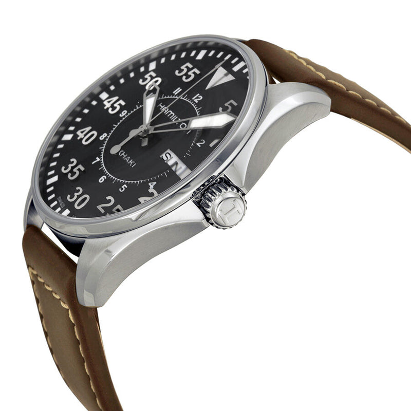 Hamilton Khaki Aviation Pilot Black Dial Men's Watch #H64611535 - Watches of America #2