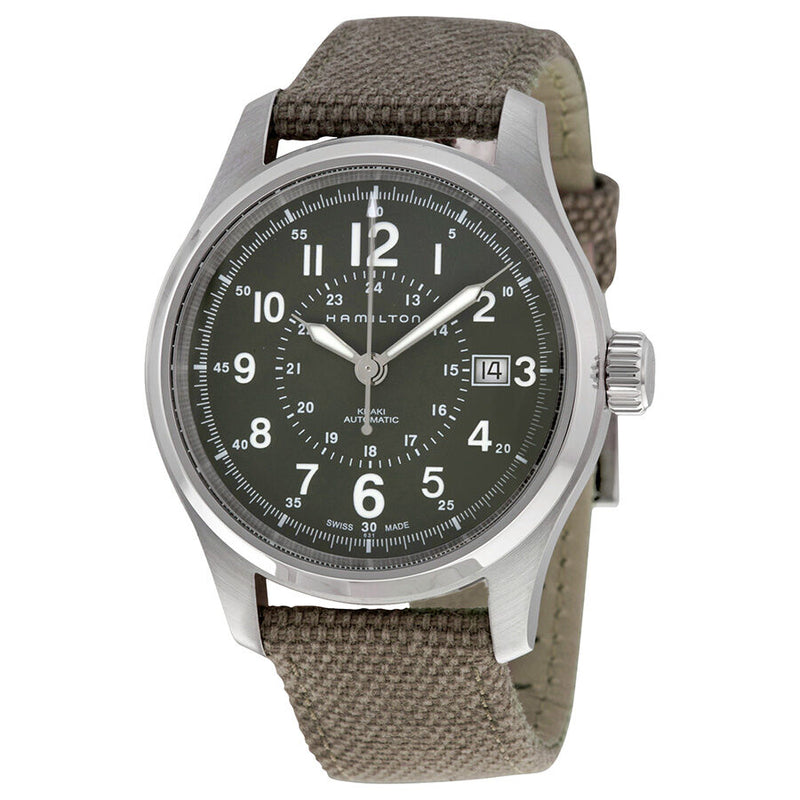 Hamilton Khaki Field Automatic Green Dial Men's Watch #H70595963 - Watches of America