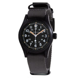 Hamilton Khaki Field Hand Wind Black Dial Watch #H69409930 - Watches of America