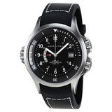 Hamilton Khaki Navy Black Dial GMT Men's Watch #H77615333 - Watches of America