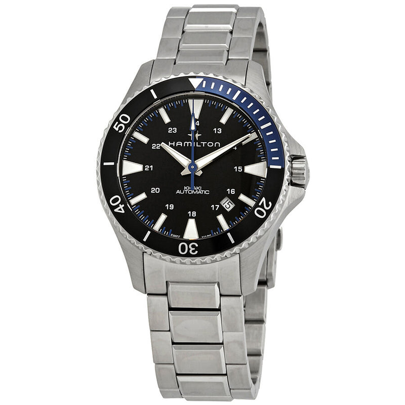 Hamilton Khaki Navy Scuba Automatic Batman Bezel Men's Watch #H82315131 - Watches of America