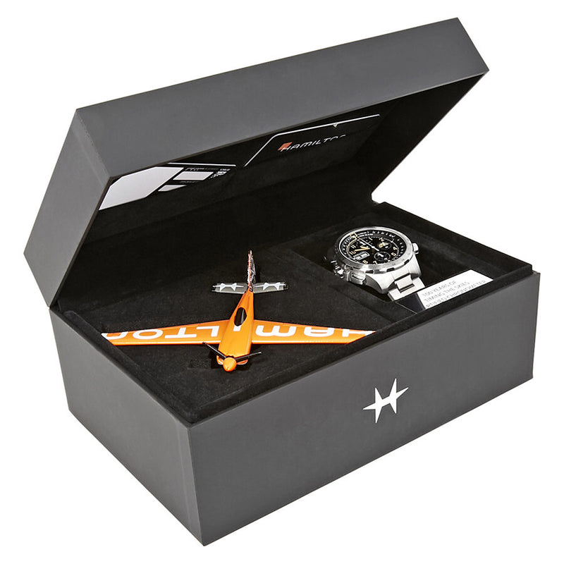 Hamilton Khaki X-Wind Chronograph Automatic Black Dial Men's Watch #H77796135 - Watches of America