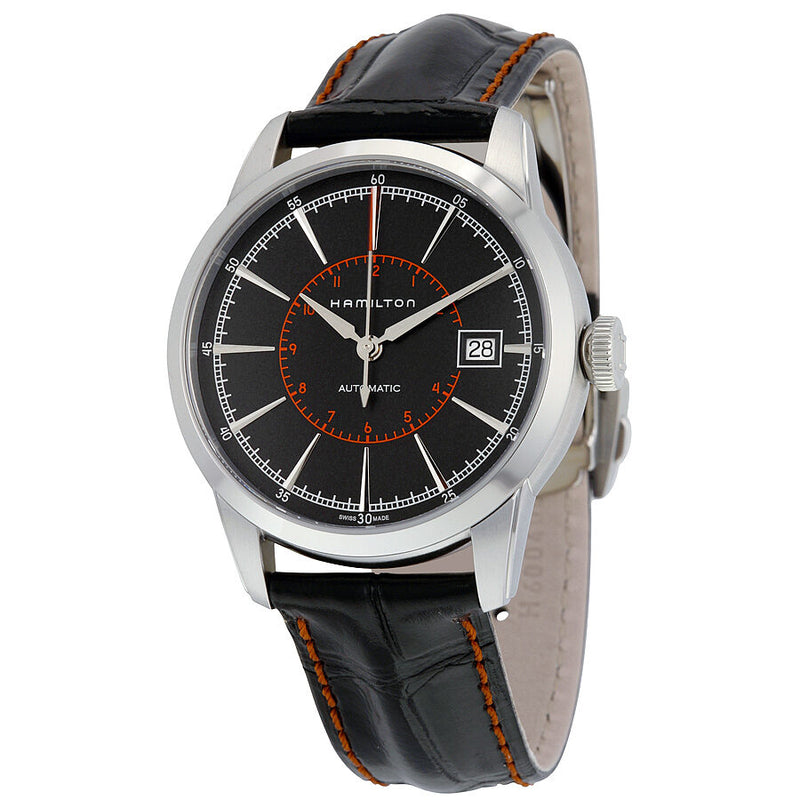 Hamilton Railroad Automatic Black Dial Men's Watch #H40555731 - Watches of America